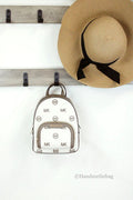 Michael Kors Jaycee Mini Light Cream Pocket Backpack - Velora Luxury Fashion