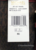 Michael Kors Jet Set Dark Cherry Shoulder Tote - Velora Luxury Fashion