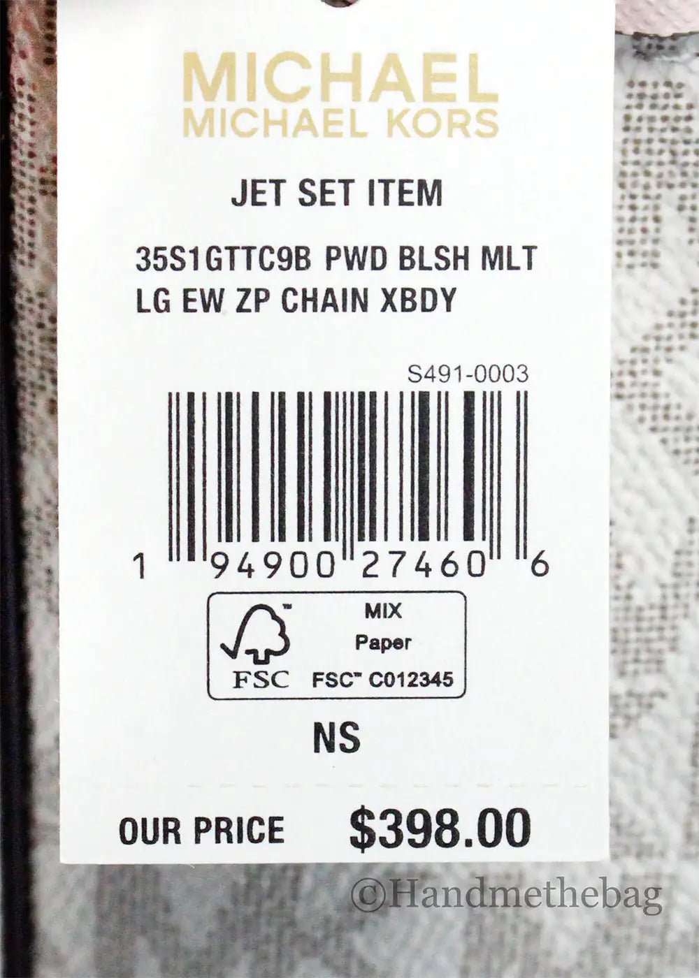 Michael Kors Jet Set EW Zip Chain Crossbody - Velora Luxury Fashion