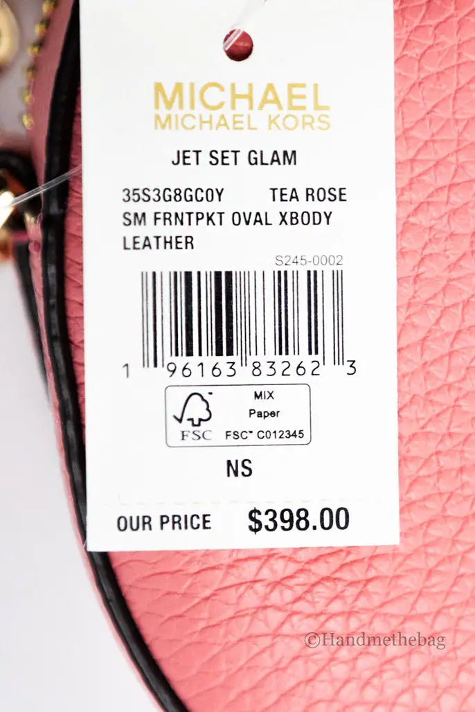 Michael Kors Jet Set Glam Oval Crossbody Bag - Velora Luxury Fashion