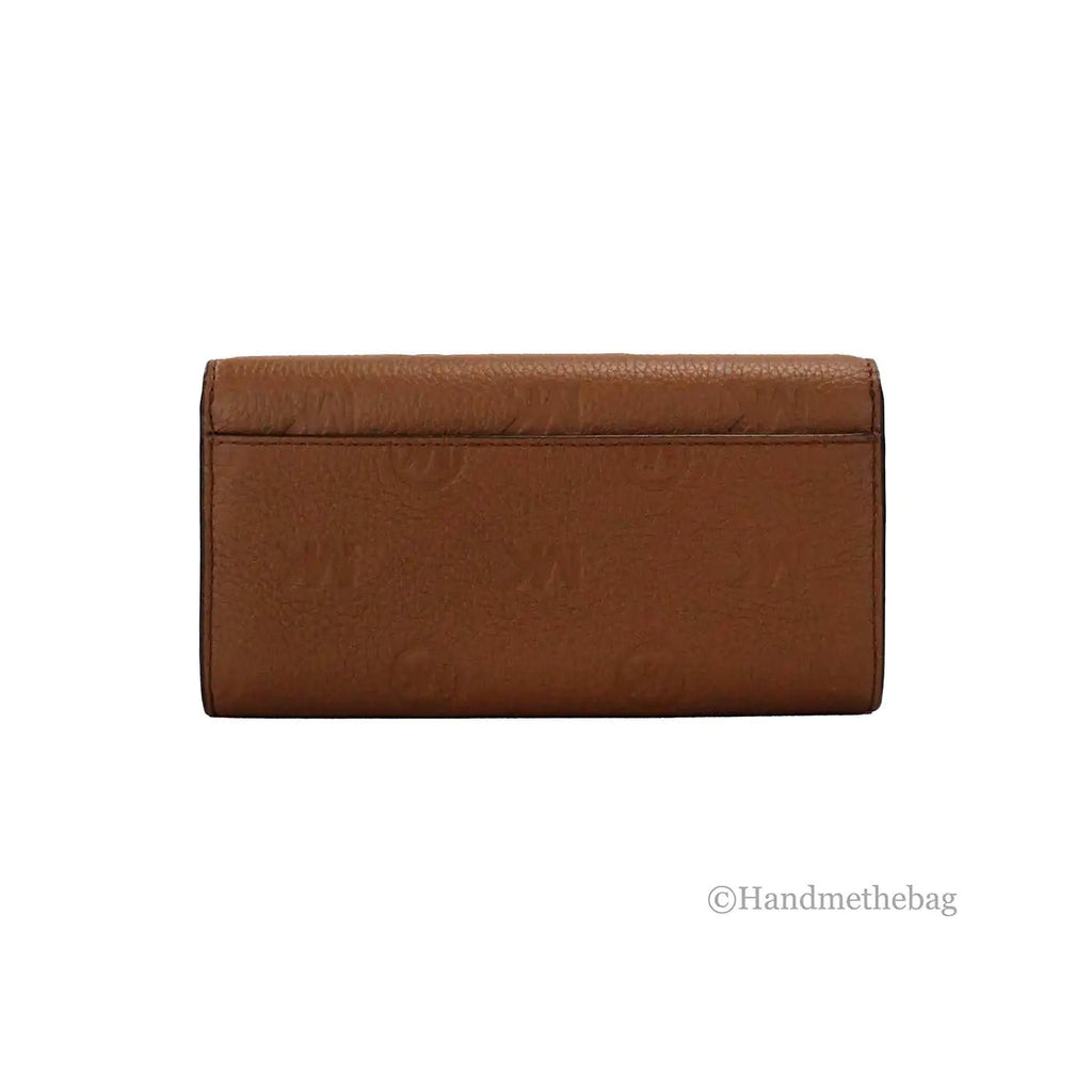 Michael Kors Jet Set Luggage Embossed Envelope Continental Wallet - Velora Luxury Fashion