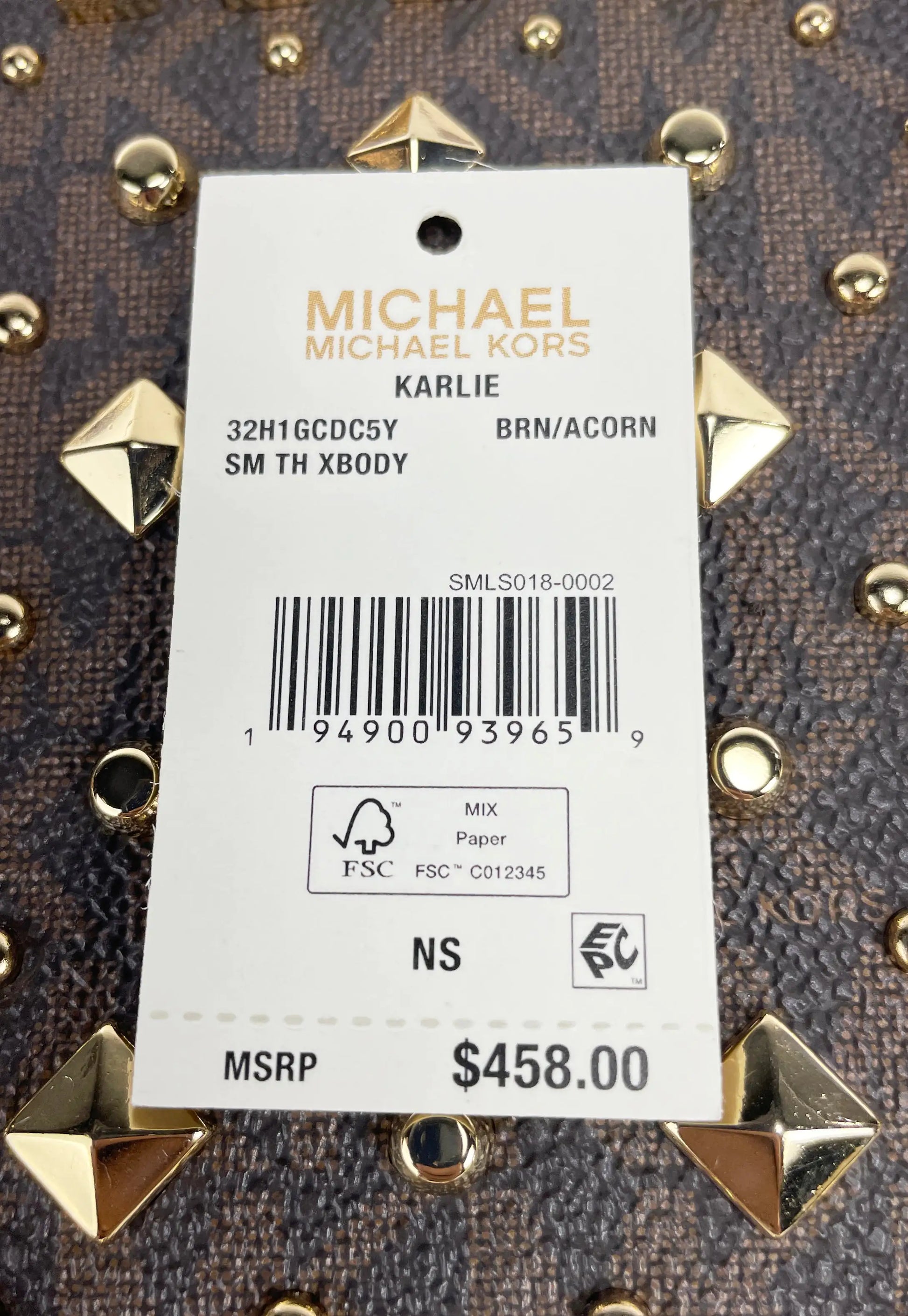 Michael Kors Karlie Small Studded Crossbody Bag - Velora Luxury Fashion