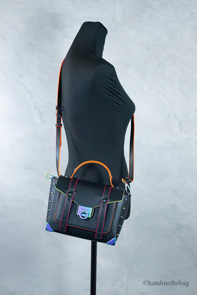 Michael Kors Manhattan Medium Black Satchel Bag - Velora Luxury Fashion