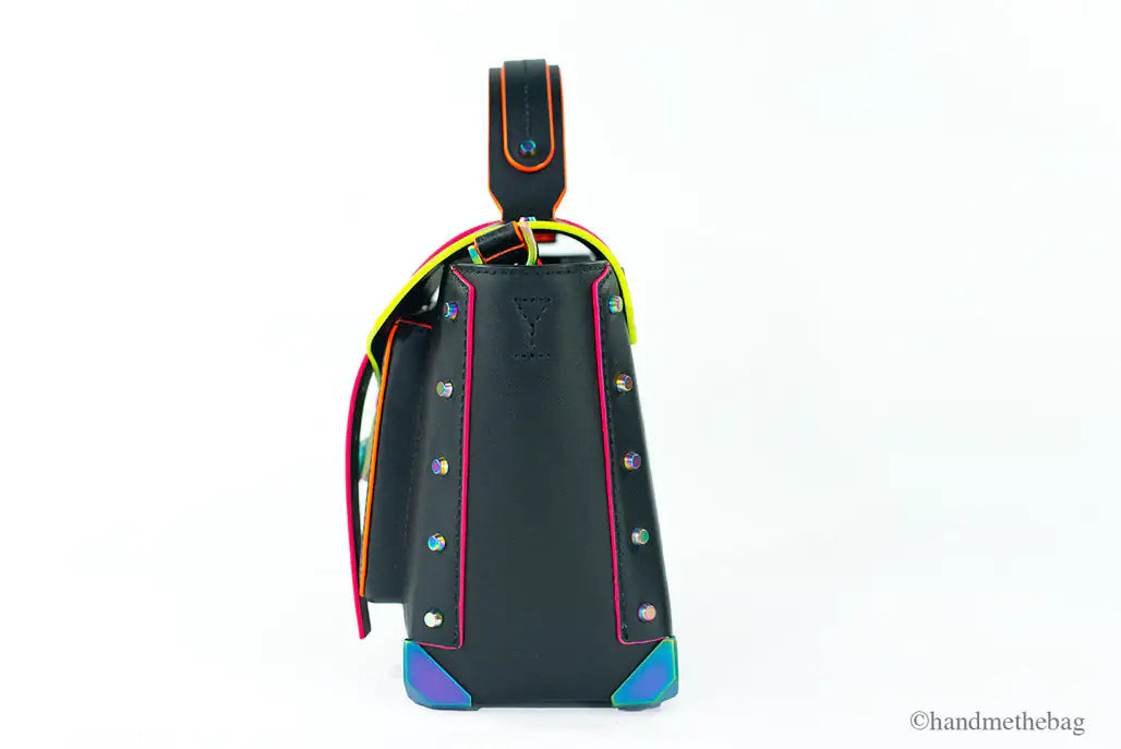 Michael Kors Manhattan Medium Black Satchel Bag - Velora Luxury Fashion