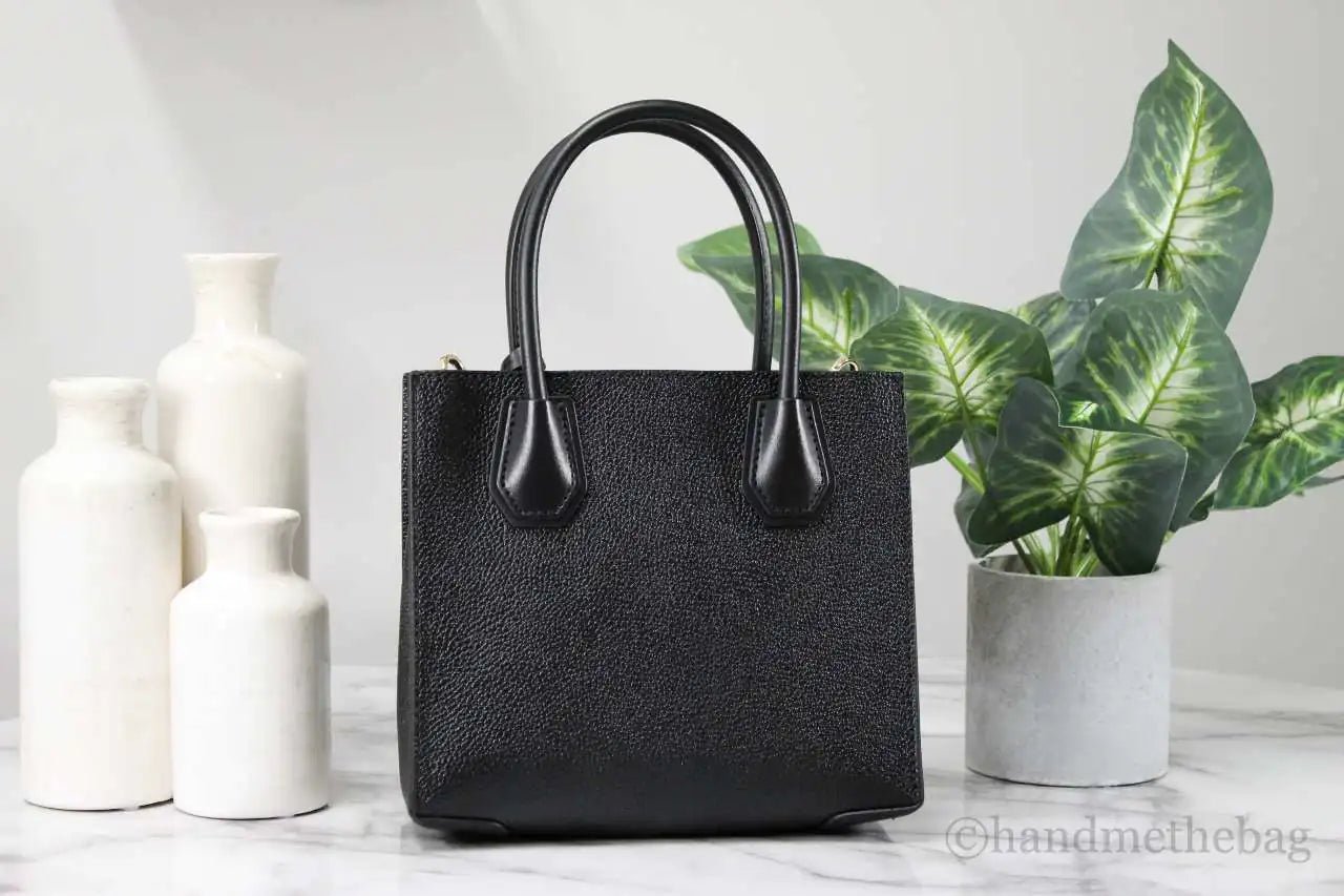 Michael Kors Mercer Medium Black Convertible Messenger Crossbody Bag - Velora Luxury Fashion