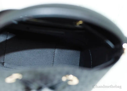 Michael Kors Mercer Small Black Signature Bucket Crossbody Bag - Velora Luxury Fashion