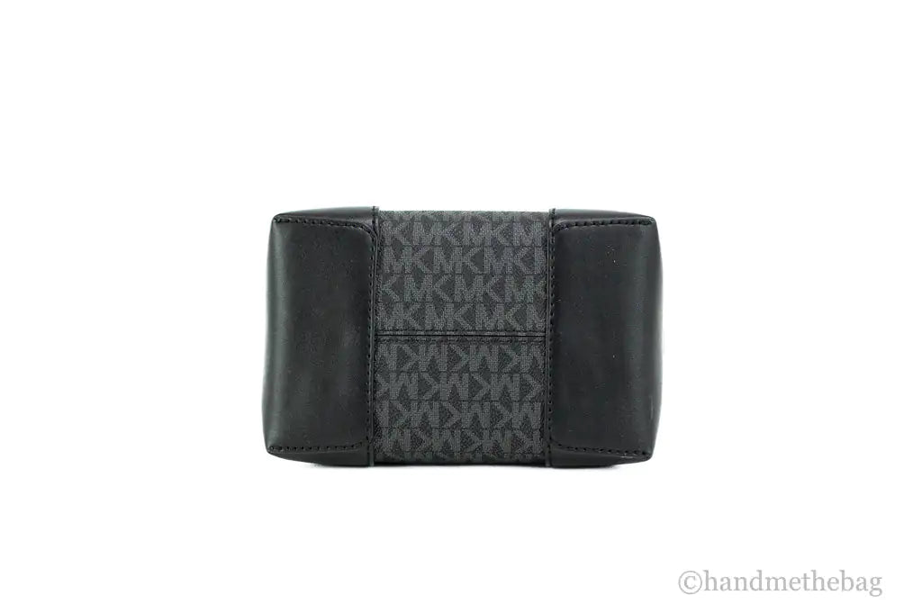 Michael Kors Mercer Small Black Signature Bucket Crossbody Bag - Velora Luxury Fashion