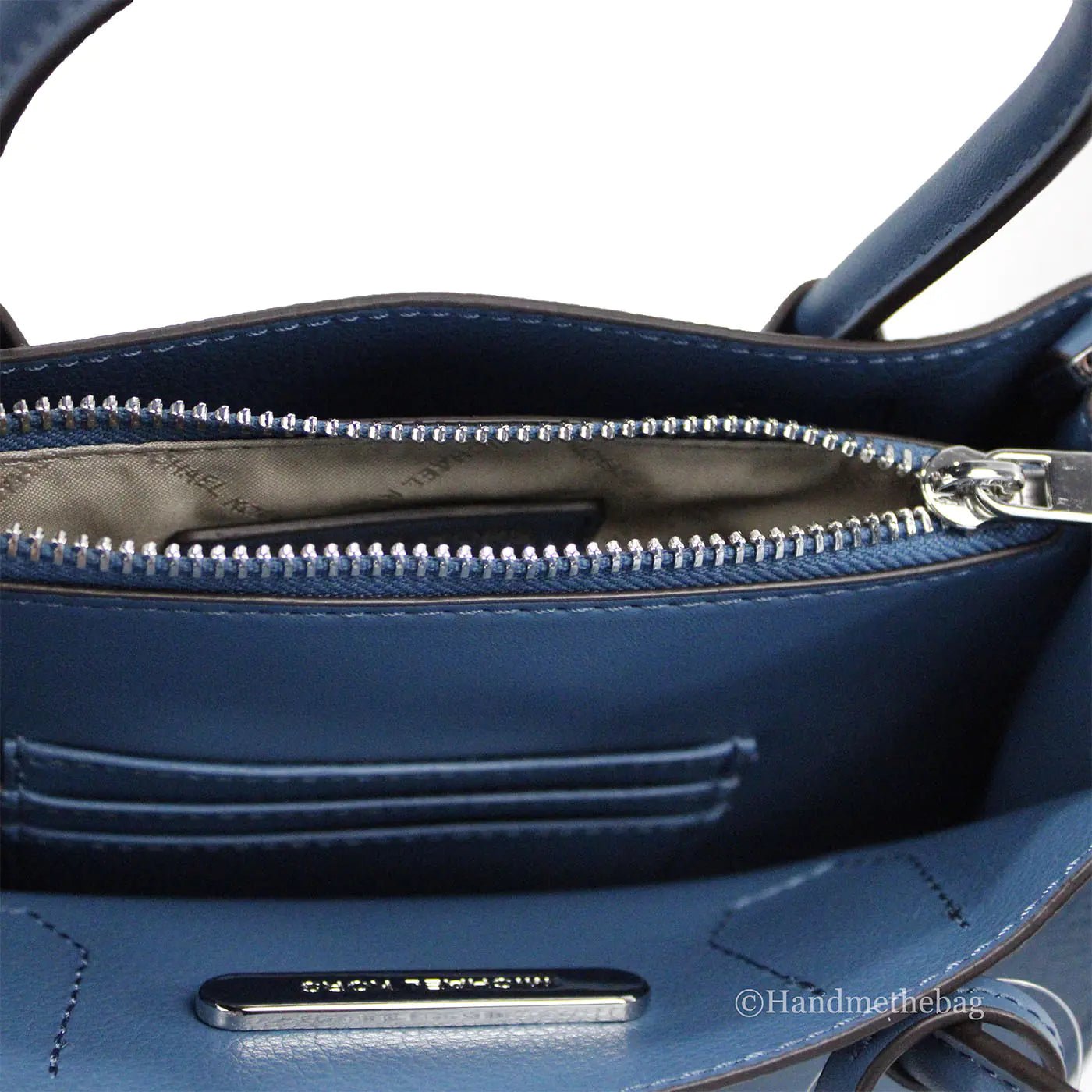 Michael Kors Mercer Teal Leather Messenger Crossbody Bag - Velora Luxury Fashion