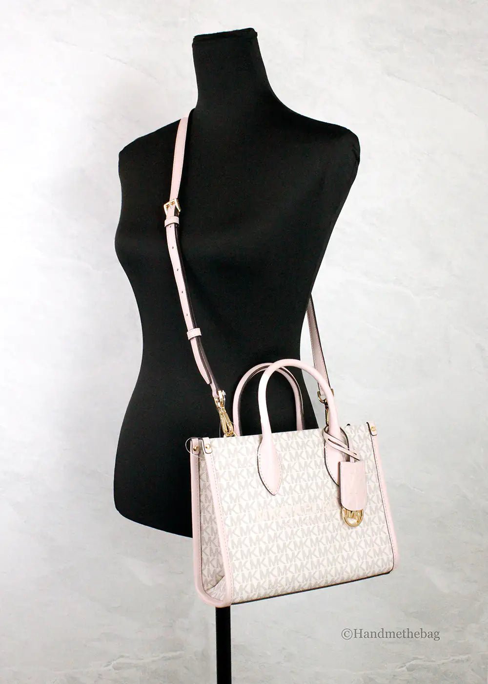 Michael Kors Mirella Small Powder Blush Shopper Tote - Velora Luxury Fashion