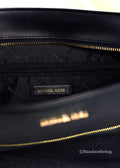 Michael Kors Pebbled Leather Chain Tote - Black - Velora Luxury Fashion