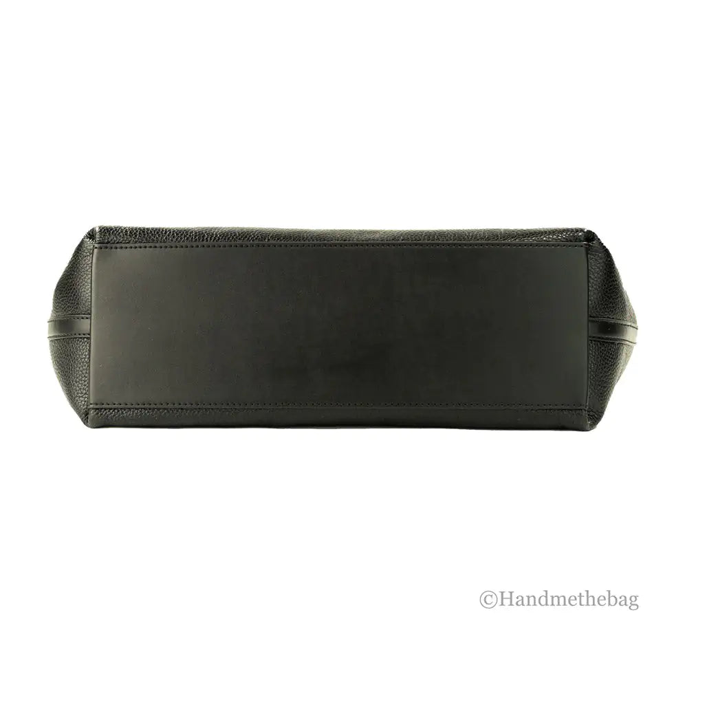 Michael Kors Pebbled Leather Chain Tote - Black - Velora Luxury Fashion