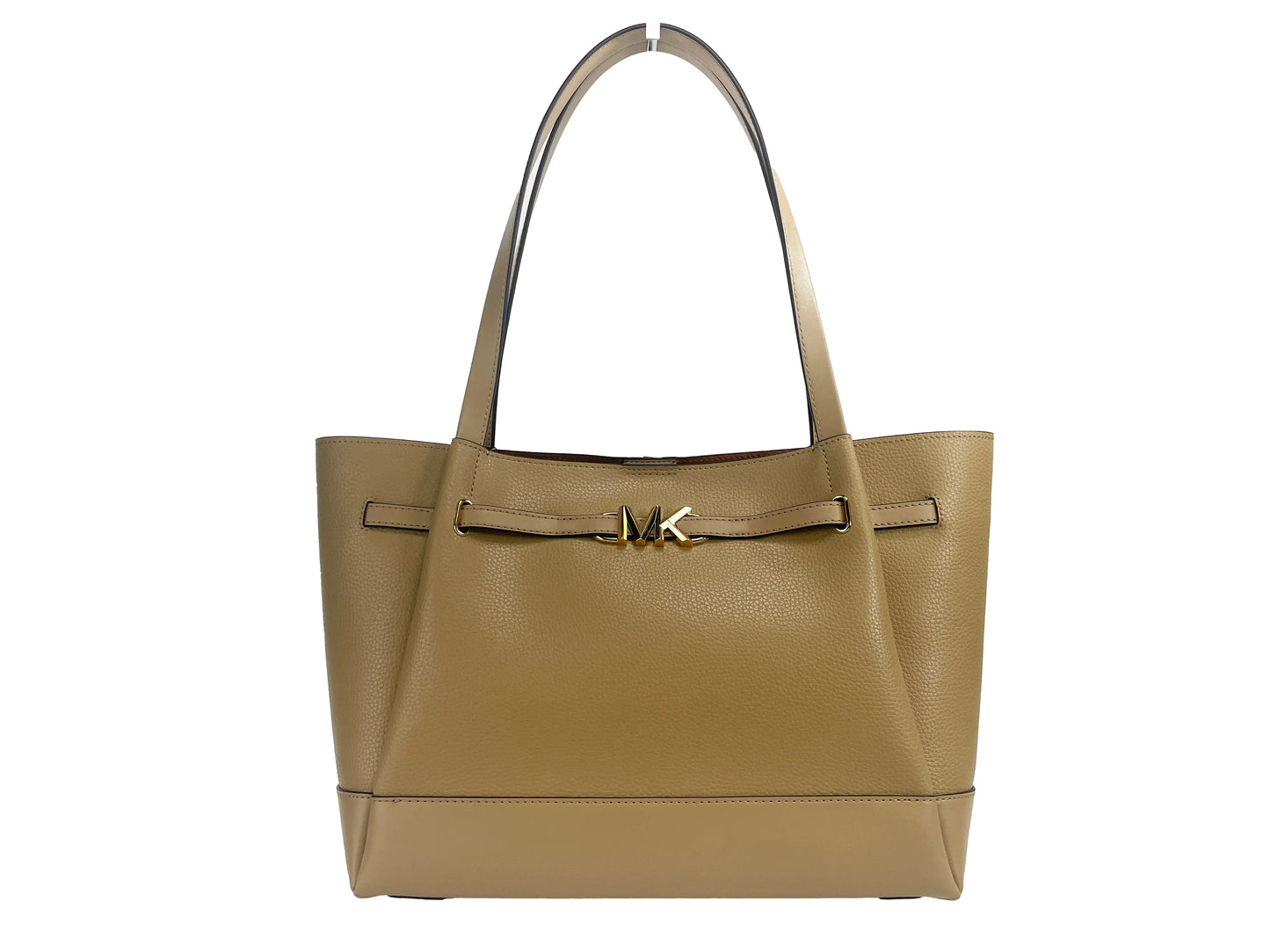 Michael Kors Reed Camel Pebbled Leather Tote - Velora Luxury Fashion