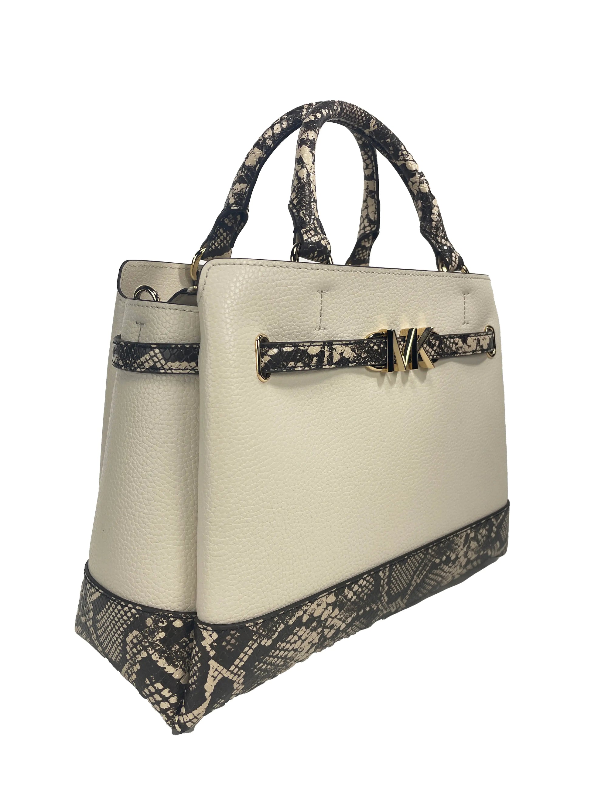 Michael Kors Reed Pebbled Leather Satchel - Velora Luxury Fashion