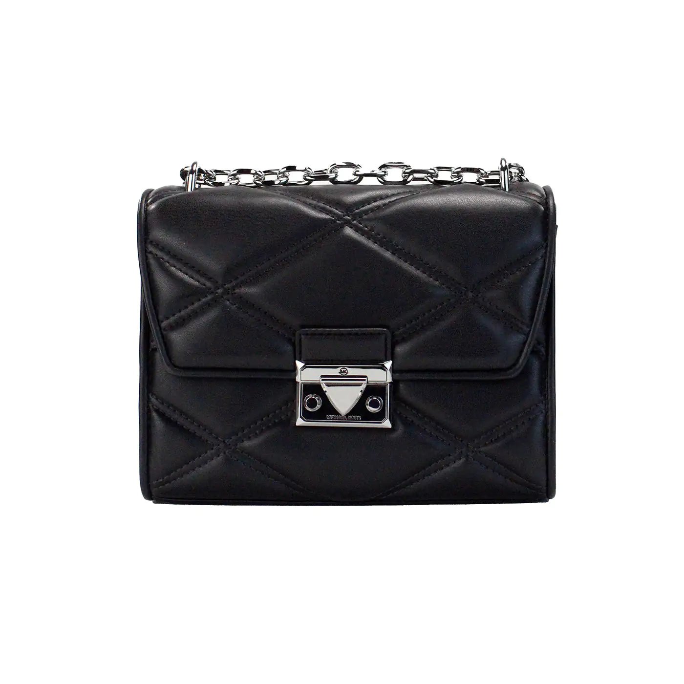 Michael Kors Serena Black Quilted Leather Shoulder Bag - Velora Luxury Fashion