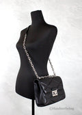 Michael Kors Serena Black Quilted Leather Shoulder Bag - Velora Luxury Fashion