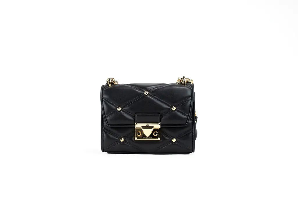 Michael Kors Studded Serena Leather Crossbody - Velora Luxury Fashion