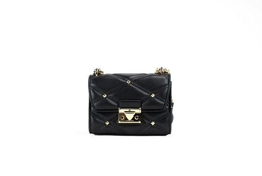 Michael Kors Studded Serena Leather Crossbody - Velora Luxury Fashion