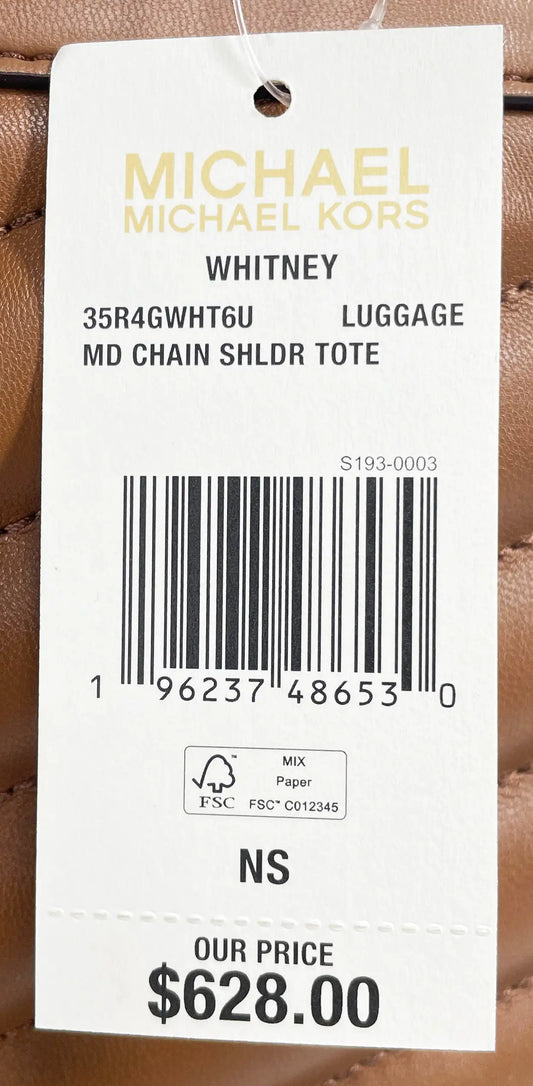 Michael Kors Whitney Medium Chain Shoulder Bag Purse - Velora Luxury Fashion