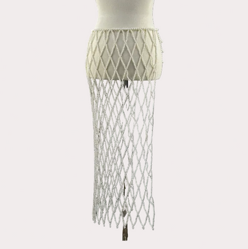 Midi- Peal Skirt - Velora Luxury Fashion