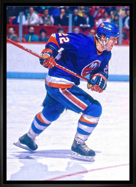 Mike Bossy New York Islanders Framed 20x29 Skating Canvas - Velora Luxury Fashion