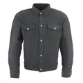 Milwaukee Leather Men's Black Armored Biker Shirt w/ Reinforced Fibers - Velora Luxury Fashion