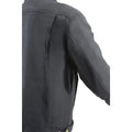 Milwaukee Leather Men's Black Armored Biker Shirt w/ Reinforced Fibers - Velora Luxury Fashion