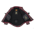 Milwaukee Leather Men's Maroon Checkered Armored Flannel Biker Shirt w/ Reinforced Fibers - Velora Luxury Fashion