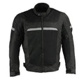 Milwaukee Leather Men's Mesh & Nylon Combo Racer Jacket - Velora Luxury Fashion