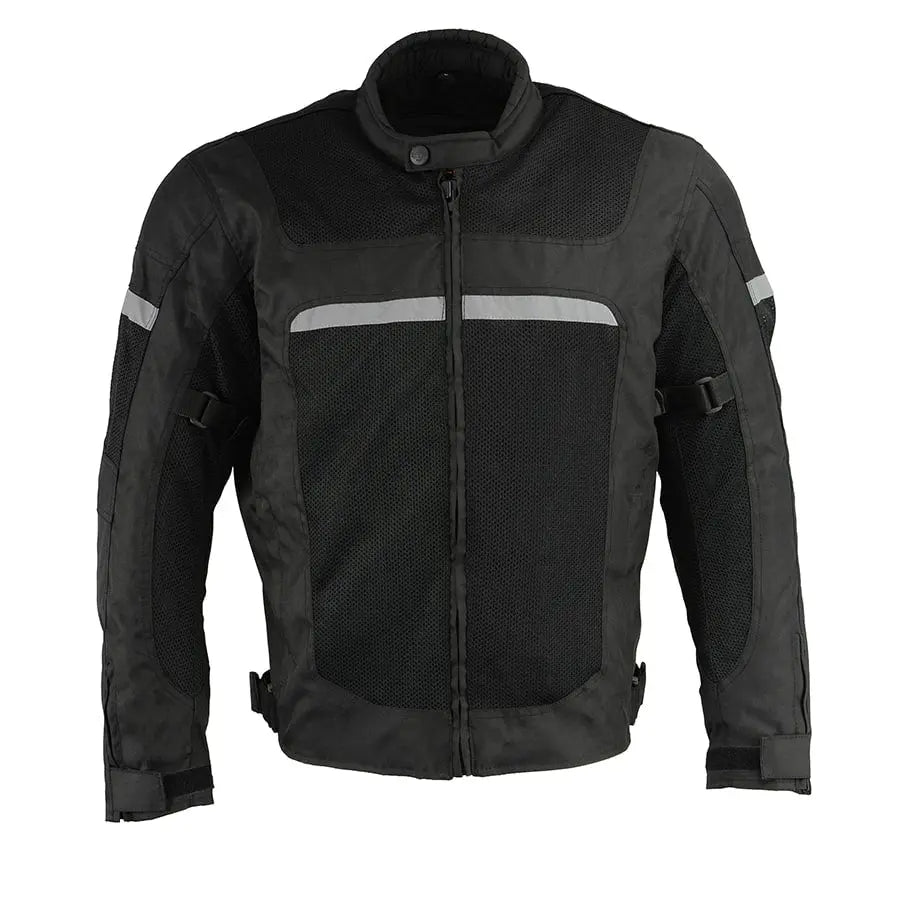 Milwaukee Leather Men's Mesh & Nylon Combo Racer Jacket - Velora Luxury Fashion