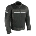 Milwaukee Leather Men's Mesh & Nylon Combo Racer Jacket - Velora Luxury Fashion