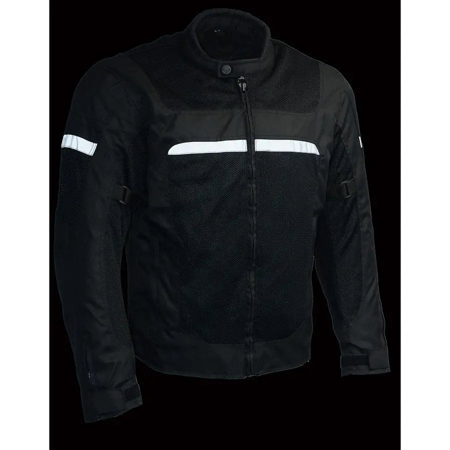 Milwaukee Leather Men's Mesh & Nylon Combo Racer Jacket - Velora Luxury Fashion