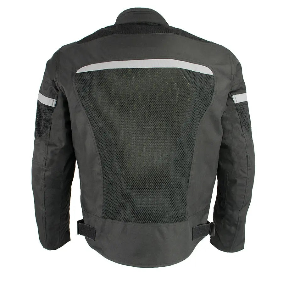 Milwaukee Leather Men's Mesh & Nylon Combo Racer Jacket - Velora Luxury Fashion