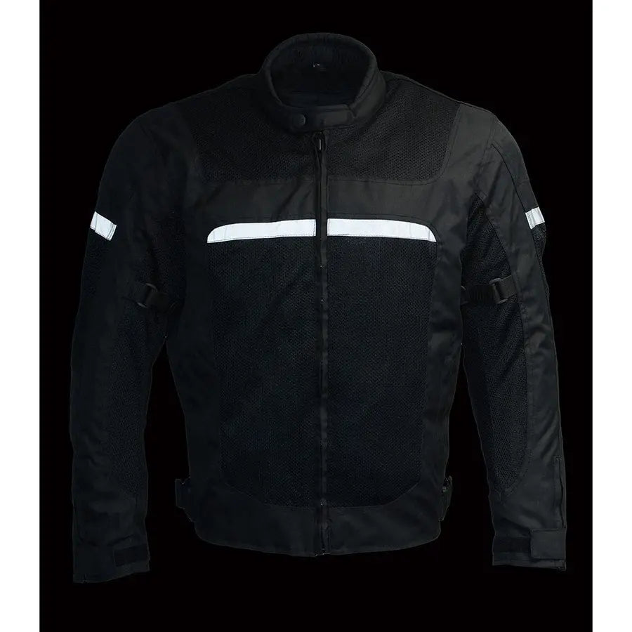 Milwaukee Leather Men's Mesh & Nylon Combo Racer Jacket - Velora Luxury Fashion
