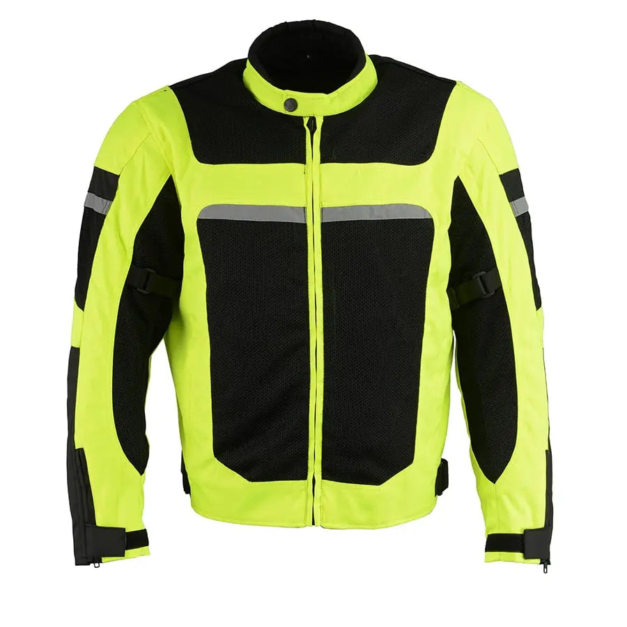 Milwaukee Leather Men's Mesh & Nylon Combo Racer Jacket - Velora Luxury Fashion