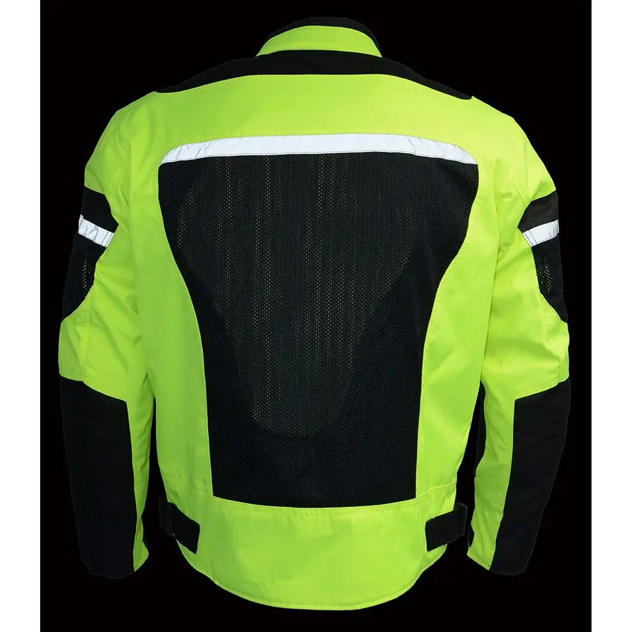 Milwaukee Leather Men's Mesh & Nylon Combo Racer Jacket - Velora Luxury Fashion