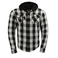 Milwaukee Leather Men's Plaid Flannel Armored Shirt Jacket - Velora Luxury Fashion