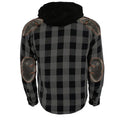 Milwaukee Leather Men's Plaid Flannel Armored Shirt Jacket - Velora Luxury Fashion