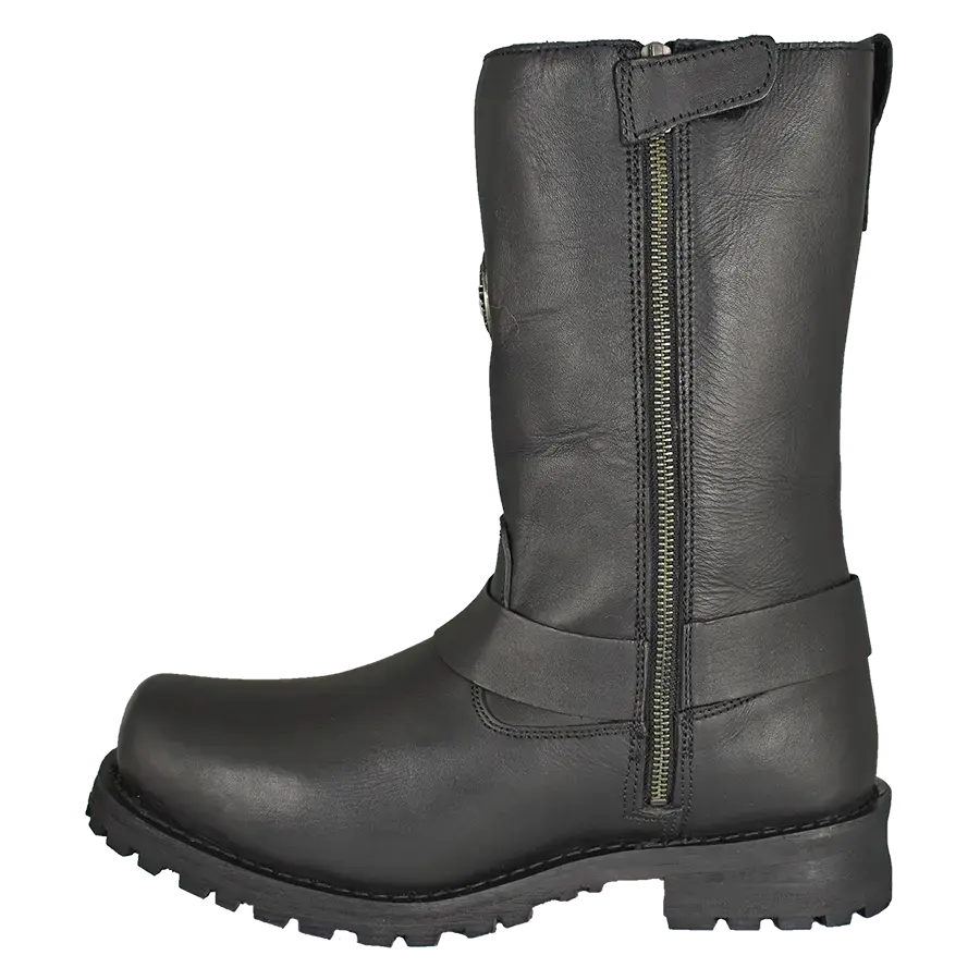 Milwaukee Leather Men's Wide 11" Harness Motorcycle Boots - Velora Luxury Fashion