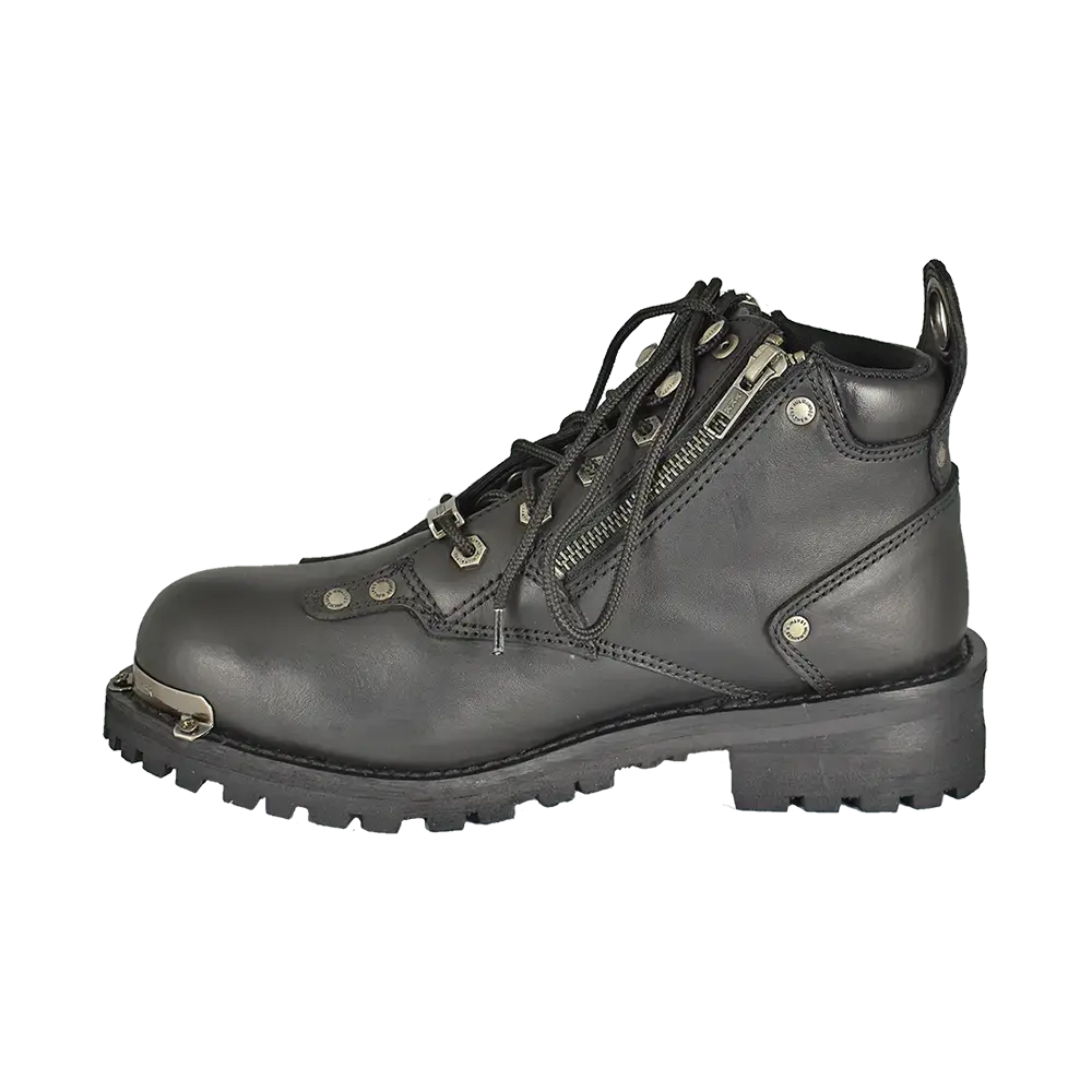 Milwaukee Leather Women's 6" Double Zip Motorcycle Boots - Velora Luxury Fashion
