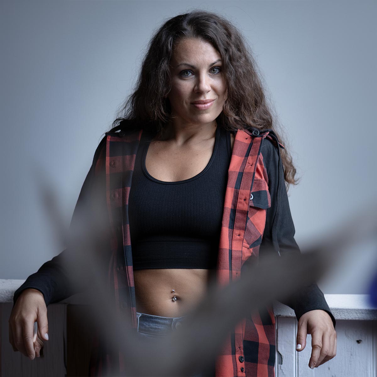 Milwaukee Leather Women's Armoured Plaid Hooded Shirt - Velora Luxury Fashion