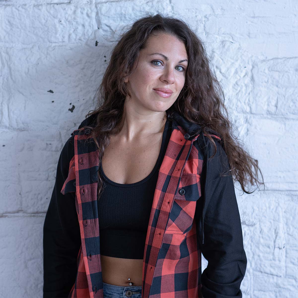 Milwaukee Leather Women's Armoured Plaid Hooded Shirt - Velora Luxury Fashion