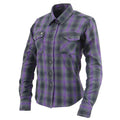 Milwaukee Leather Women's Armoured Plaid Shirt - Velora Luxury Fashion
