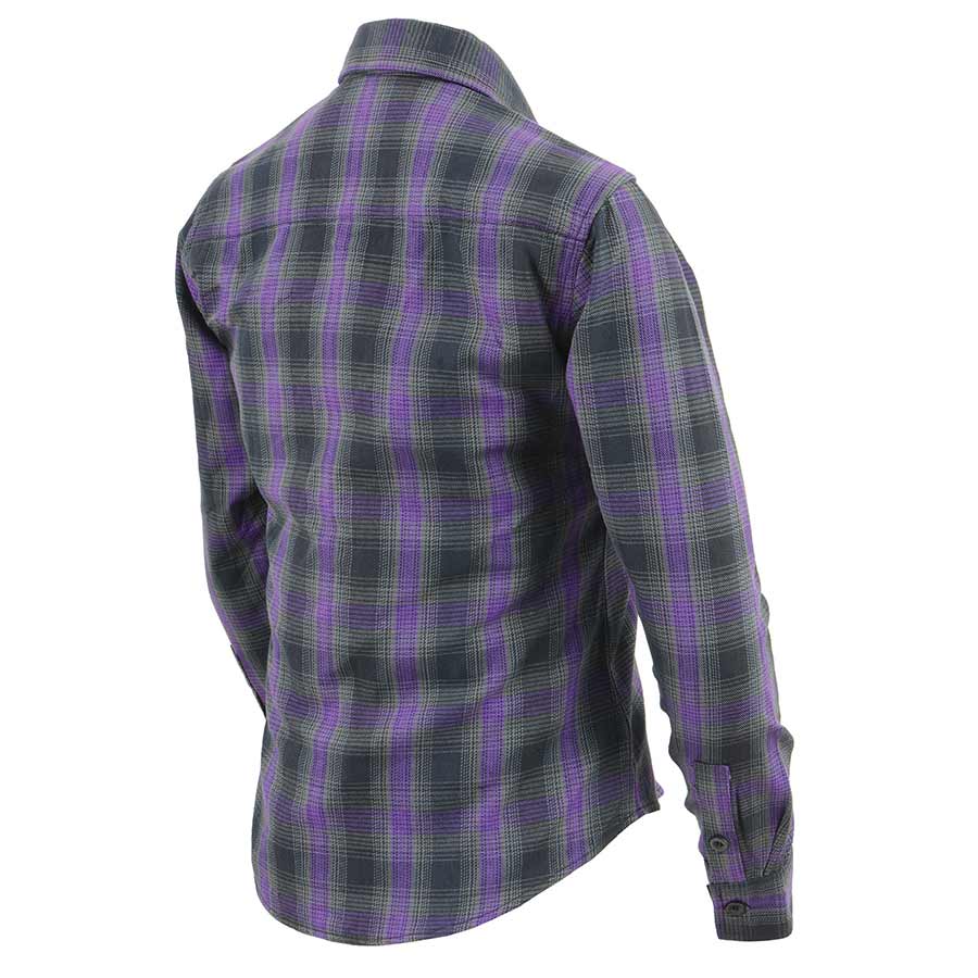 Milwaukee Leather Women's Armoured Plaid Shirt - Velora Luxury Fashion