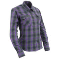 Milwaukee Leather Women's Armoured Plaid Shirt - Velora Luxury Fashion