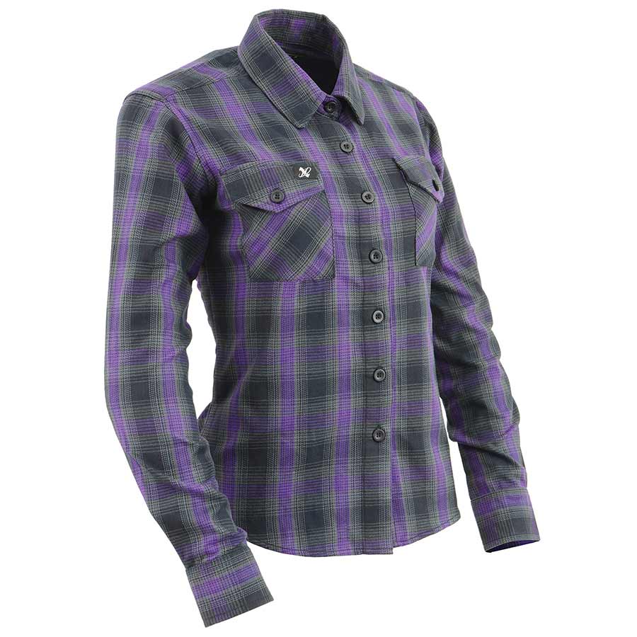 Milwaukee Leather Women's Armoured Plaid Shirt - Velora Luxury Fashion