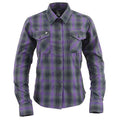 Milwaukee Leather Women's Armoured Plaid Shirt - Velora Luxury Fashion