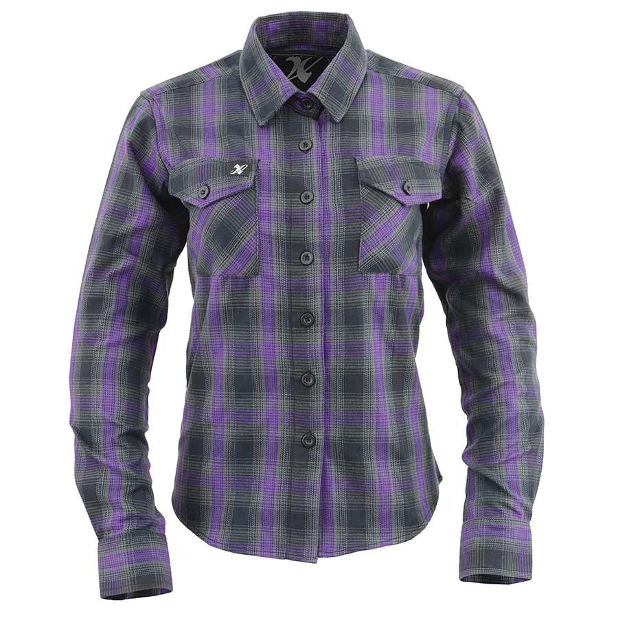 Milwaukee Leather Women's Armoured Plaid Shirt - Velora Luxury Fashion
