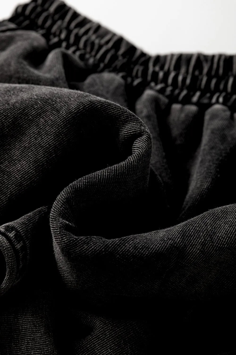 Mineral Wash French Terry High Waist Casual Shorts - Velora Luxury Fashion