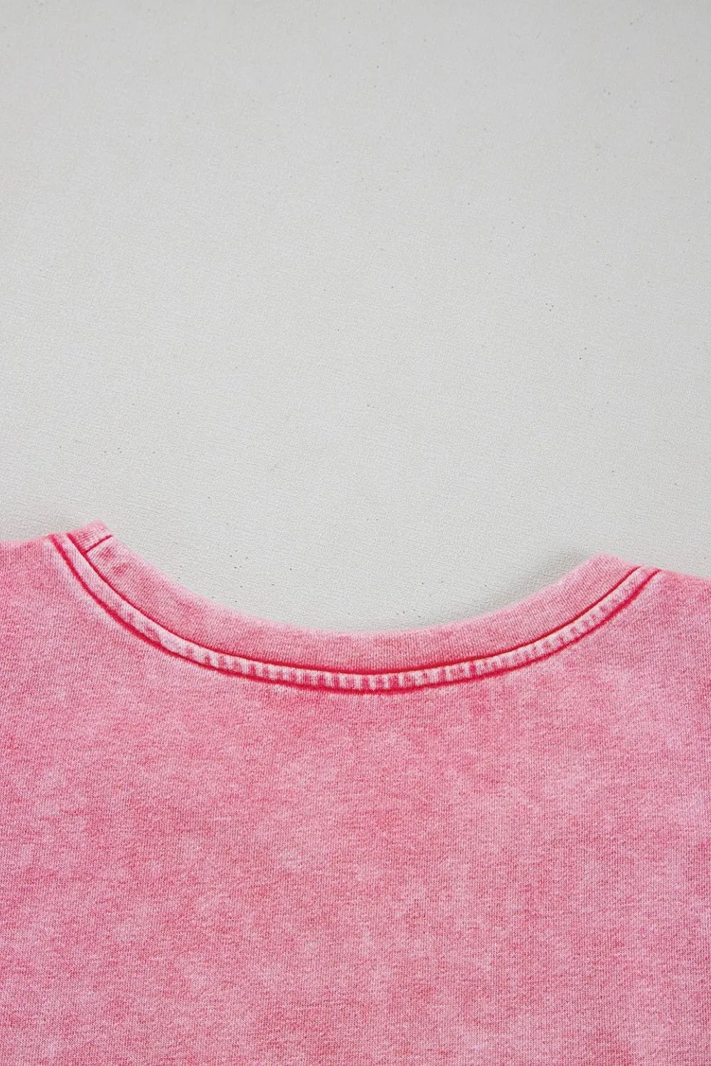 Mineral Wash Raw Edge Ruffle Mini Dress - Velora Luxury Fashion