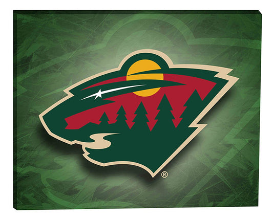 Minnesota Wild 16x20 Canvas Logo - Velora Luxury Fashion